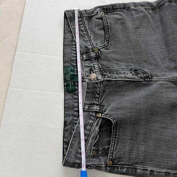Ralph Lauren Jeans Co. Womens 6 Petite Black Wash Denim Casual 27” Inseam 28” W - Picture 8 of 10